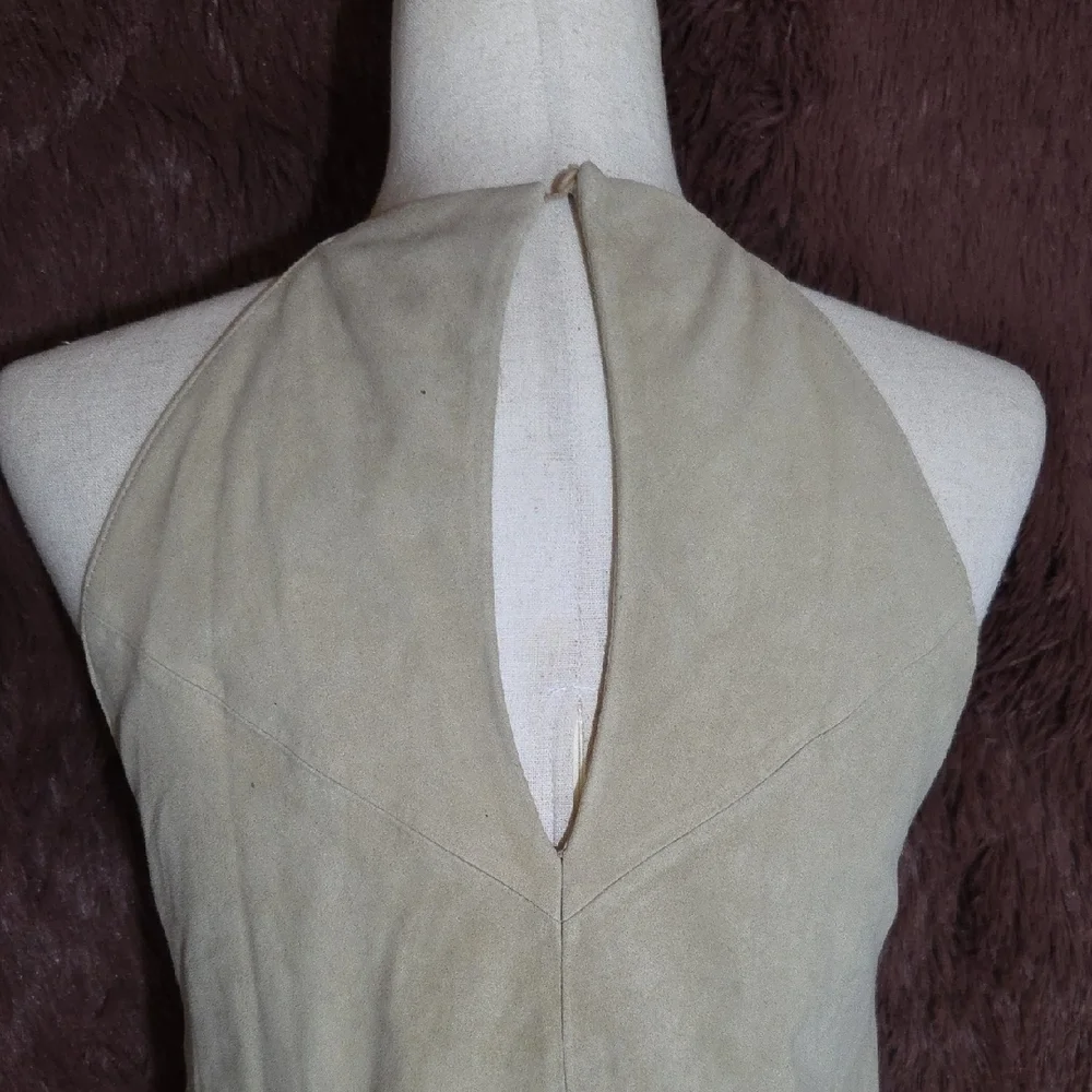 Parker Leather Laser Cut Fringe Dress - Picture 4 of 10